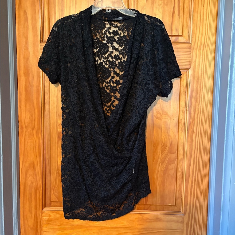 ALLOY Black Lace Top